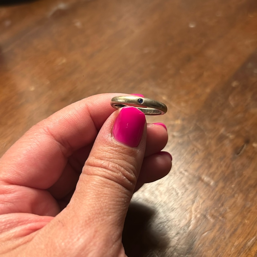 Tiffany & Co Sapphire sterling silver ring